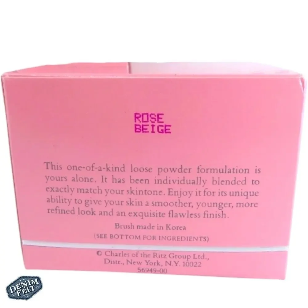 Charles of the Ritz Custom Blended Powder Rose Beige 1.5oz Vintage New in Box